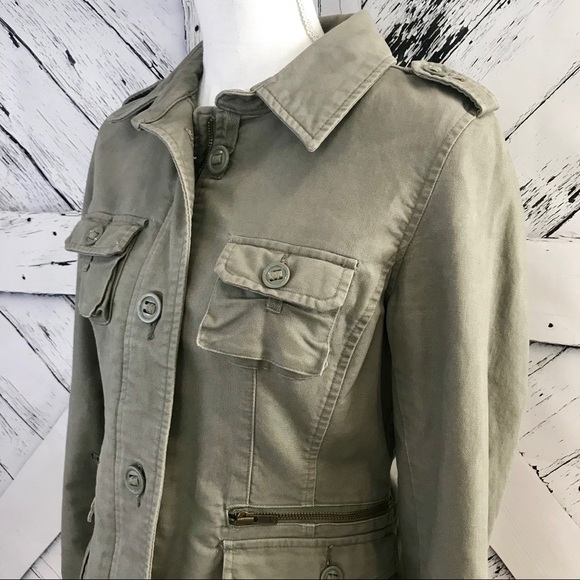 Old Navy Jackets & Blazers - Old Navy Khaki Green Cargo Jacket (M)